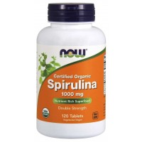 Spirulina 1000 mg 120 Comprimidos, Certified Organic NOW Foods