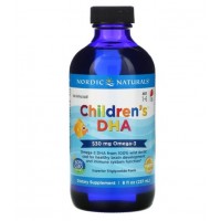 Children DHA 8oz 237ml sabor morango NORDIC Naturals