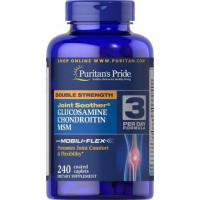 Glucosamina e Condroitina com MSM Double Strength 240 cápsulas PURITAN'S Pride