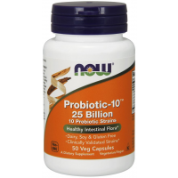 Probiotic 10 25 Billion probiótico 50 Cápsulas NOW Foods