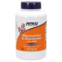 Glucosamina e Chondroitin com MSM 180 Capsules NOW Foods