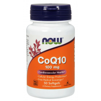 CoQ10 100mg 50 Softgels NOW Foods