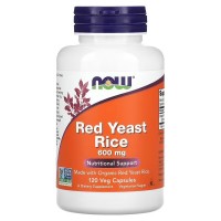 Red Yeast Rice 600 mg Veg Capsules 60 caps Now Foods