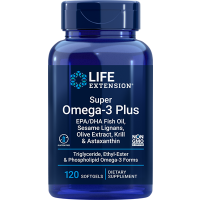 Super Omega 3 PLUS - EPA / DHA 120 caps LIFE Extension