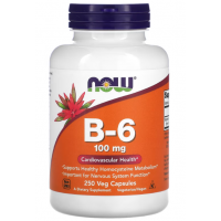 B-6 100mg 250 VCAPS Now foods