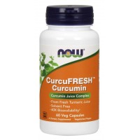 CurcuFRESH Curcumin 60 Veg Capsules NOW Foods