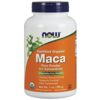 Maca Pure Powder Orgânica Crua em pó 198g  6.1 concentrada NOW Foods