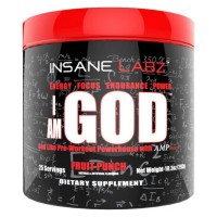 I am God 25 servings 298g INSANE Labz 