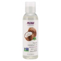 Óleo de coco líquido coconut oil 4oz 118ml NOW  validade: 09/2022