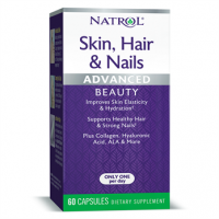 Hair Skin e Nails Cabelo, pele e unha com Luteina 60caps NATROL vencimento:11/2022
