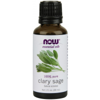 Óleo essencial de Clary Sage Salvia Sclarea 1oz 30ml NOW Foods