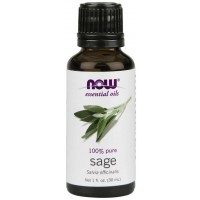 Óleo essencial de Sage salvia 1oz 30ml NOW Foods