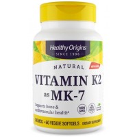 Vitamina K2 MK7 100mcg 60 Veggie Softgels HEALTHY Origins