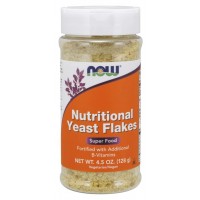 Nutritional Yeast Flakes 4.5 oz 128g NOW Foods
