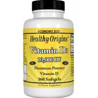 Vitamina D3 10.000 IU 360 softgels HEALTHY Origins