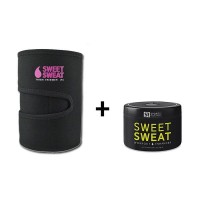 Cinta Neoprene para Perna Rosa + Sweet Sweat 184g