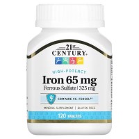 Iron, 65 mg, 120 Tablets