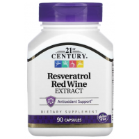 Resveratrol Red Wine Extract, 90 Capsules 21st Century