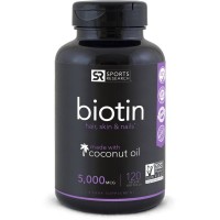 Biotina 5000mcg 120  Veggies Softgel SPORTS Research validade:10/2022