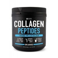 Collagen Peptides Hidrolisado tipo I e III (16oz) Colágeno 454g SPORTS Research