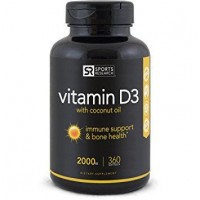 Vitamin D3 2000 IU 360 Softgels SPORTS Research