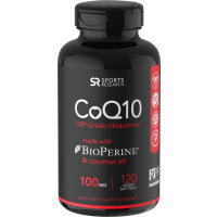 COQ10 Coenzima Q10 120 Veggie Caps SPORTS Research