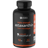 Astaxantina 12mg 60 Softgels SPORTS Research validade:08/2022