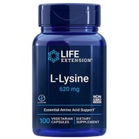 L-Lysine 620 mg, 100 vegetarian capsules  Life Extension