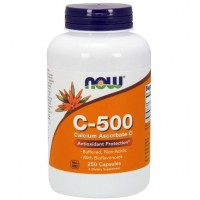 Vitamina C 500 Calcium Ascorbate 250 Capsules NOW Foods