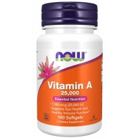 Vitamin A 25,000  100 Softgels  NOW