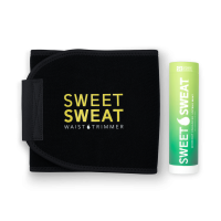 Sweet Sweat Stick 6.4 Oz + Waist Trimmer-Citrus Mint-Yellow-S