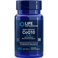 Super Ubiquinol CoQ10 com Enhanced Mitochondrial Support 50mg 100 caps Life Extension