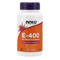 Vitamina E400 IU 100 Softgels NOW Foods