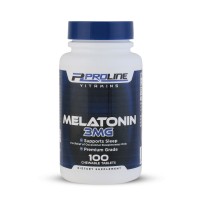 Melatoninaa 3mg 100 Chewable Tablets PLV Proline Vitamins