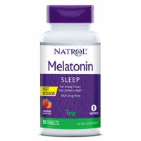 Melatonina 1 mg FAST DISSOLVE sublingual 90 comprimidos Morango NATROL