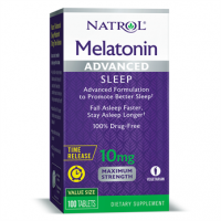 Melatonina Advanced 10mg TIME RELEASE 100 tablets NATROL (caixa)