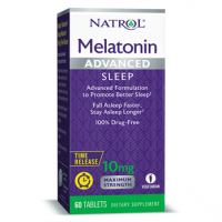 Melatonina Advanced 10mg TIME RELEASE 60 tablets NATROL (caixa)