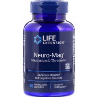 Neuro Mag L Treonato de Magnésio 90 cápsulas LIFE Extension