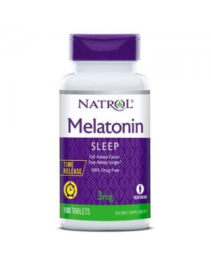 Melatonin 3mg TIME RELEASE 100 tablets NATROL