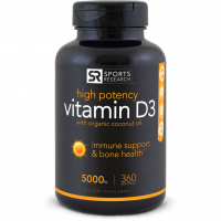Vitamin D3 5000 IU 360 Softgels SPORTS Research